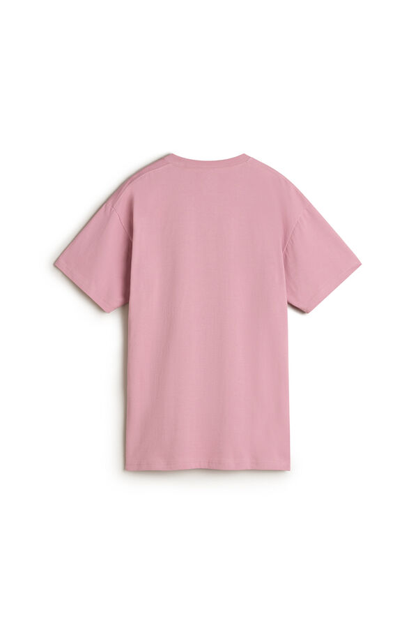 Vans Camiseta Left Chest Logo rosa