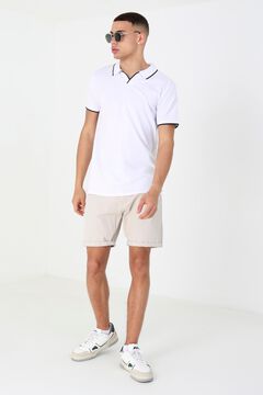 Brave Soul Polo com cor em contraste