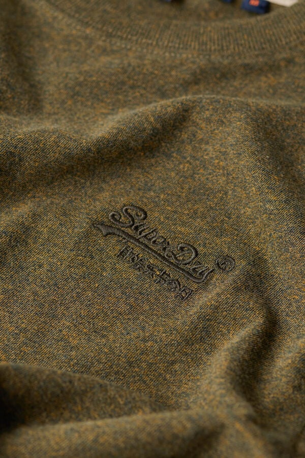 Springfield T-Shirt aus Bio-Baumwolle mit Logo Essential grün