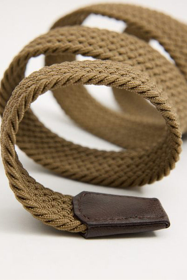 Inside Cinto revers&iacute;vel com efeito pele cru