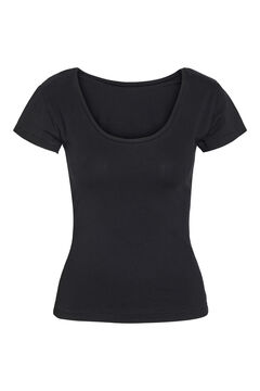 Noisy May Camiseta ajustada de escote amplio