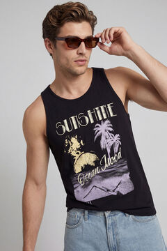 JJ REBEL Printed vest top