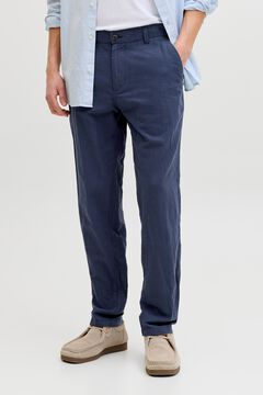 Jack & Jones Pantal&oacute;n chino lino regular