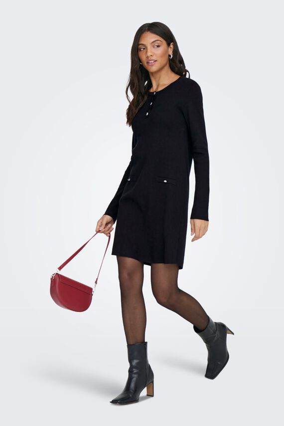 Vestido corto de punto