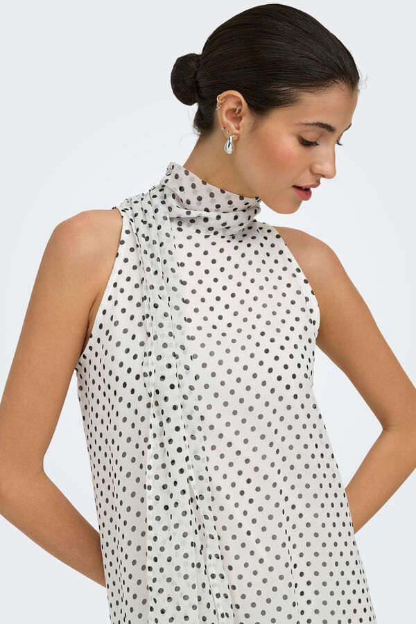 JDY Fluid midi dress white