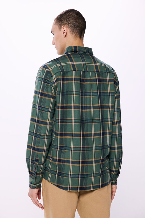 Springfield Checked shirt nežnokaki