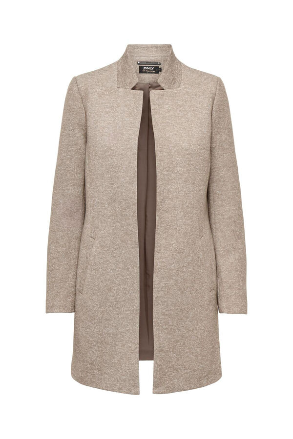 Only Casaco estilo cardig&atilde; cinzento