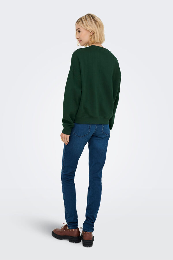 Only Round neck sweatshirt green