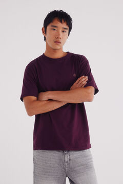 Springfield Camiseta b&aacute;sica com gola redonda estampado