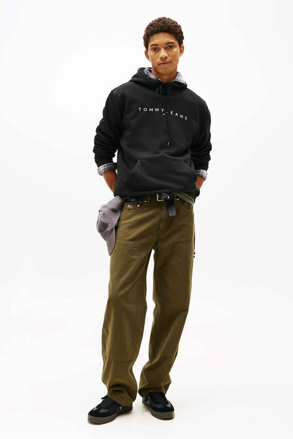 Negra Capucha Sudadera Tommy Negra Hombre TOMMY HILFIGER Sudadera