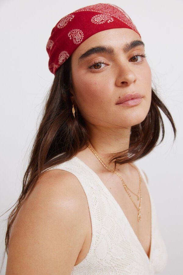 Springfield Large bandana scarf red