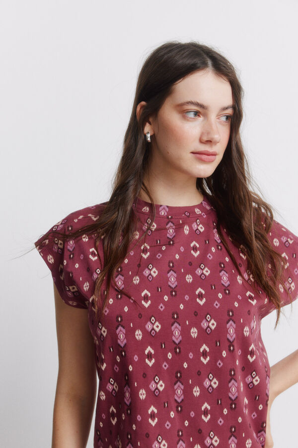 Springfield Straight high-rise jeans printed