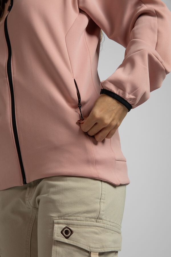 Izas Stretch zip-up sweatshirt pink