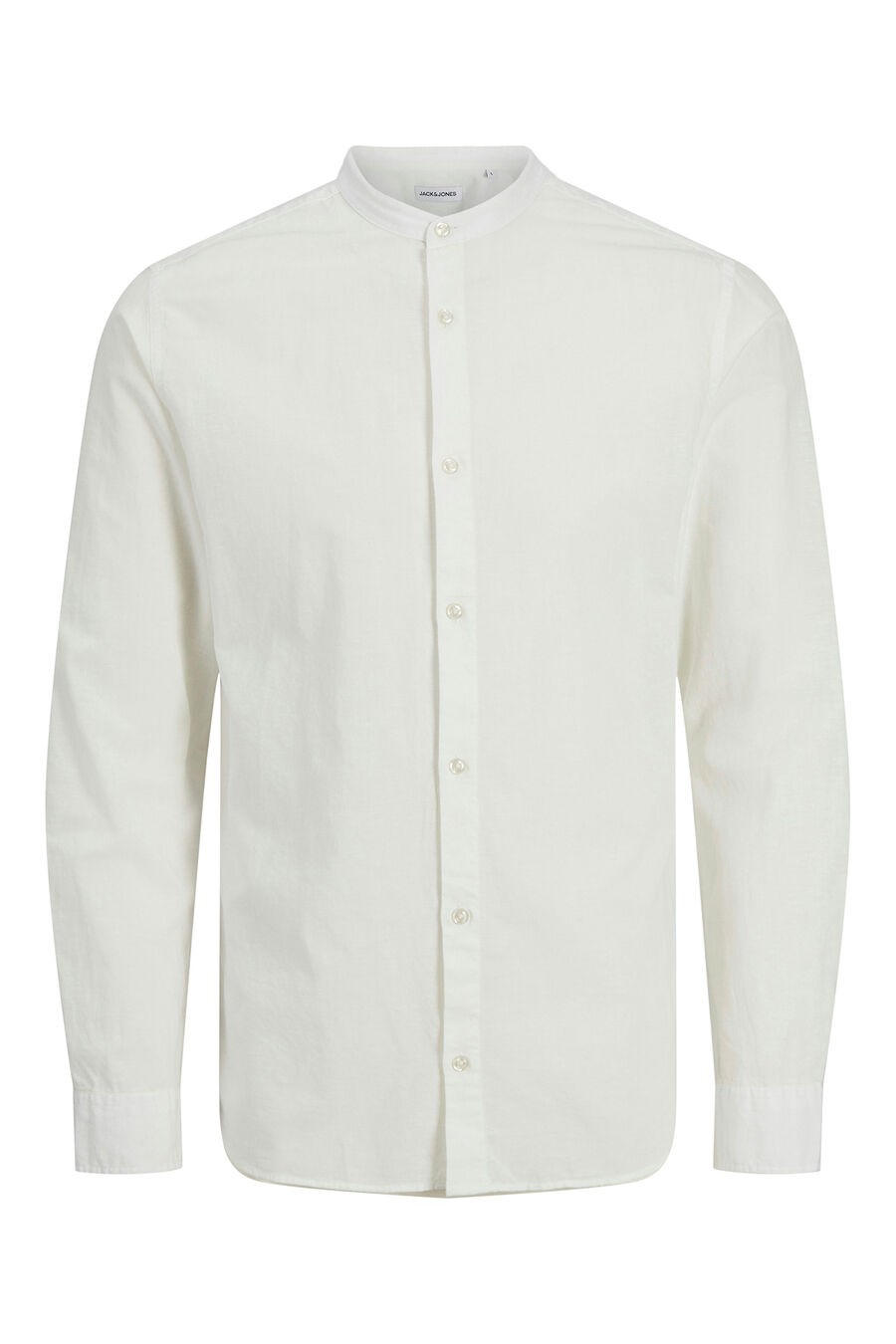 Camisa slim fit cuello mao