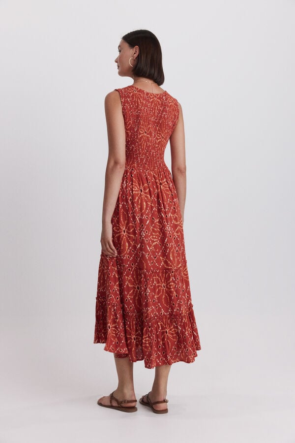 High Spirits Terracotta Dress tostado