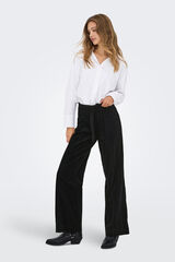 Only Wide leg corduroy trousers Crna