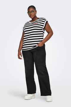 Only Carmakoma T-shirt de algod&atilde;o tamanho grande