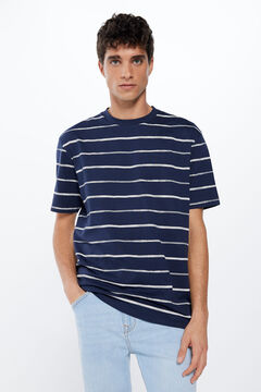 Springfield Watercolour stripes t-shirt blue