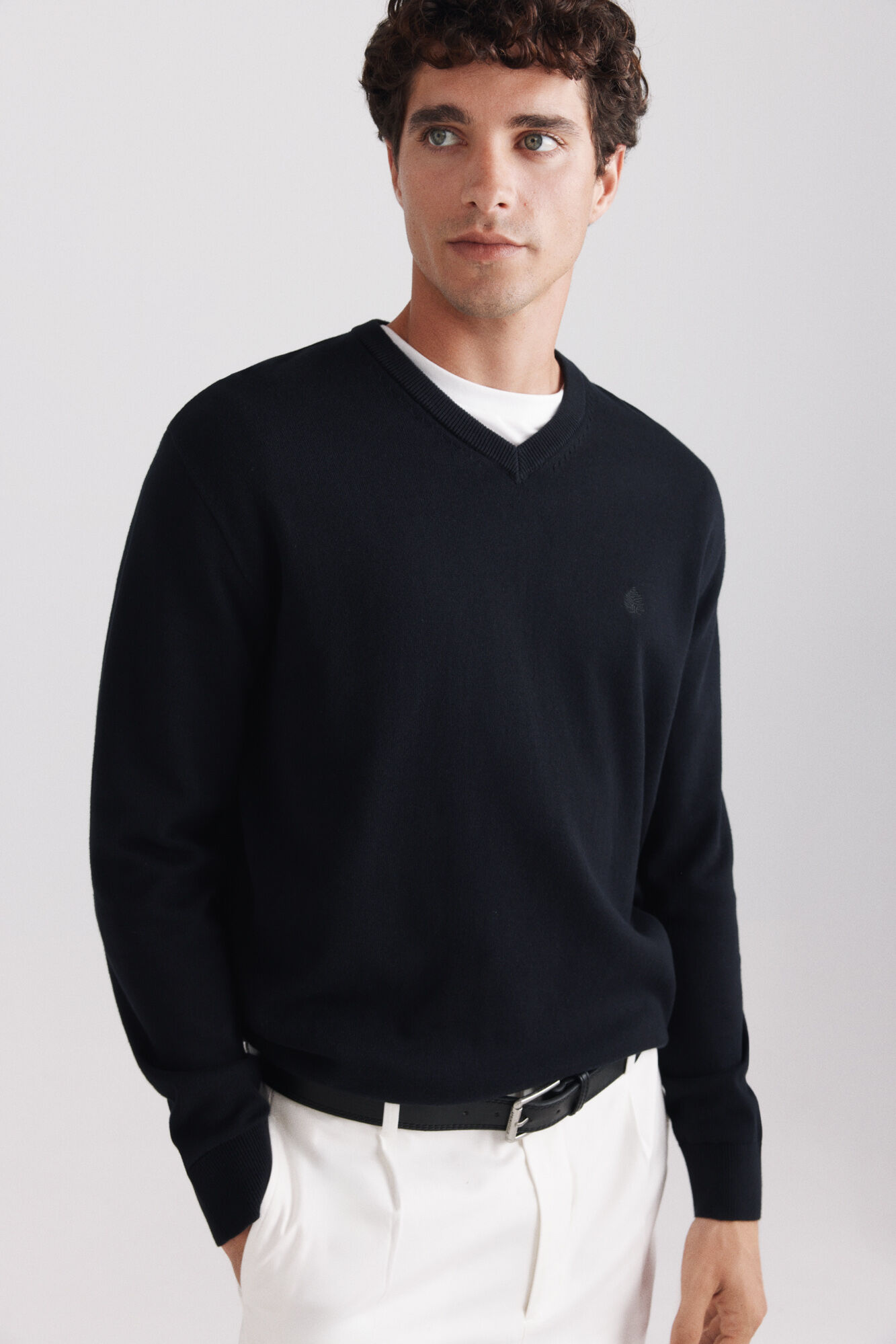Springfield Camisola b&aacute;sica gola em bico