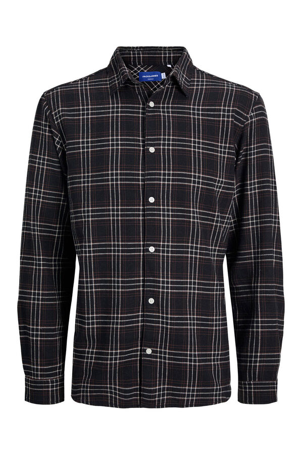 Jack & Jones Checkered flannel shirt Crna