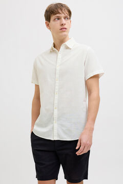 JJ REBEL Camisa comfort fit em linho