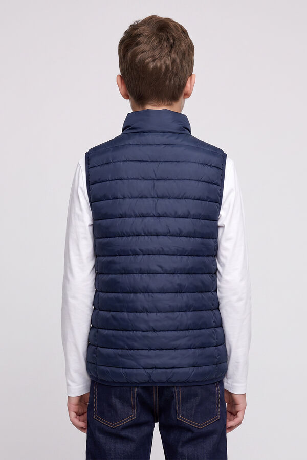Jack & Jones Junior Puffer jacket zip fastening blue