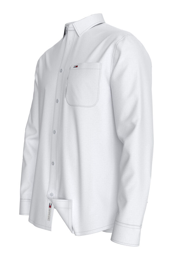 Springfield Camisa con lino Tommy Jeans blanco