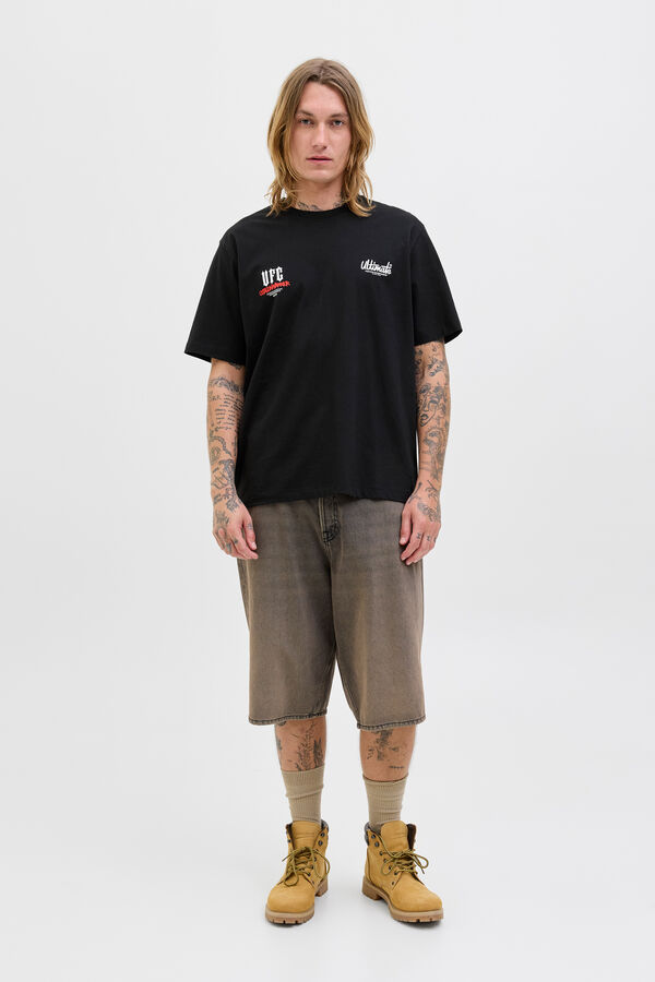 Jack & Jones Back print T-shirt Crna