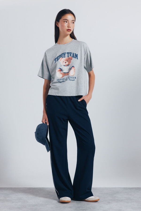 Springfield Camiseta "Time Teddy" cinzento