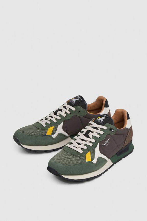 Pepe Jeans  Sapatilhas retro Caqui escuro