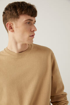 Springfield Z&aacute;rt nyak&uacute; sima pul&oacute;ver b&eacute;zs