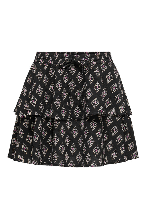 Springfield Short ruffle skirt crna
