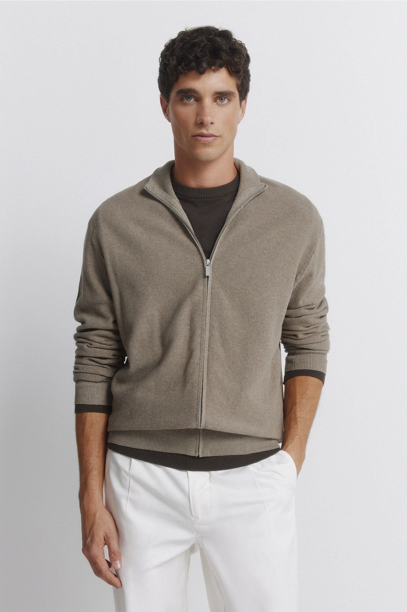 Springfield plain structured cardigan