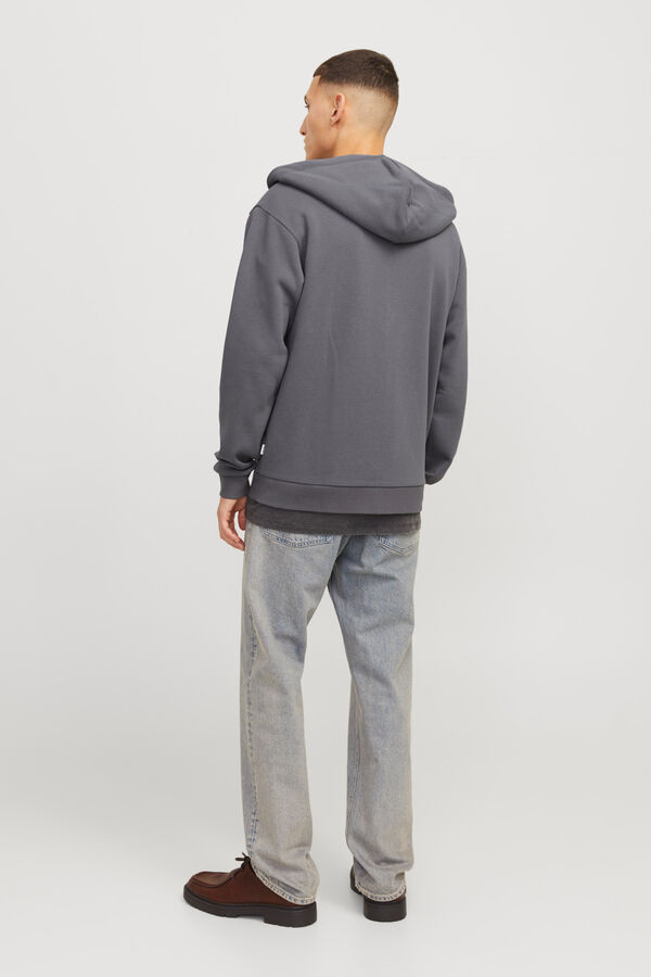 Jack & Jones Sweatshirt mit normaler Passform Grau