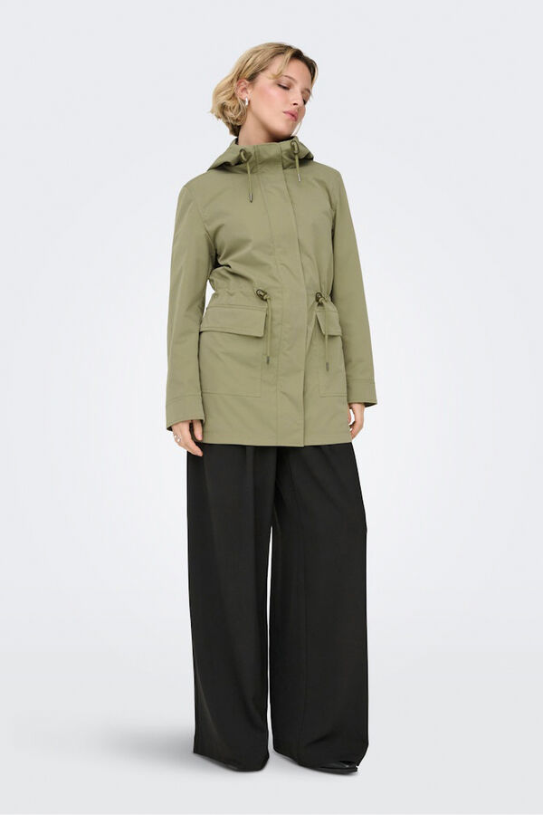 Only Hooded parka printed