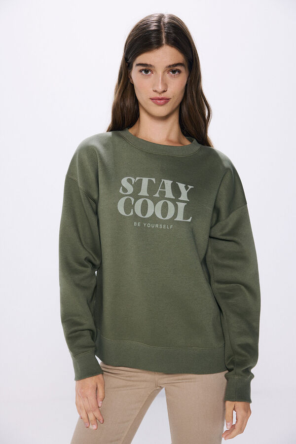 Springfield "Stay cool" sweatshirt khaki