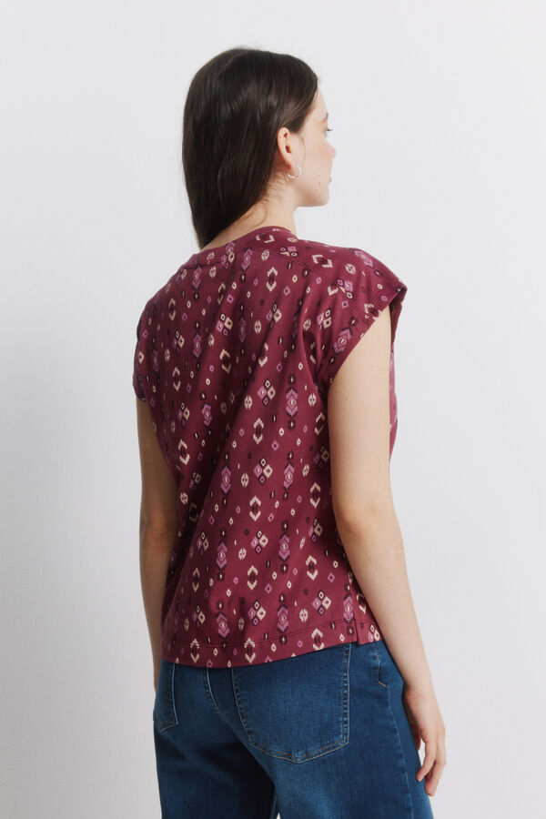 Springfield Straight high-rise jeans printed