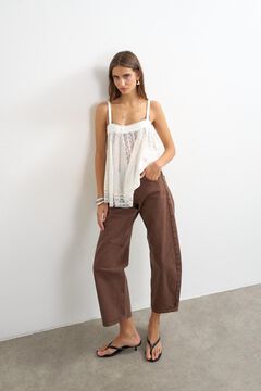 Topshop Jeans barrel tiro alto