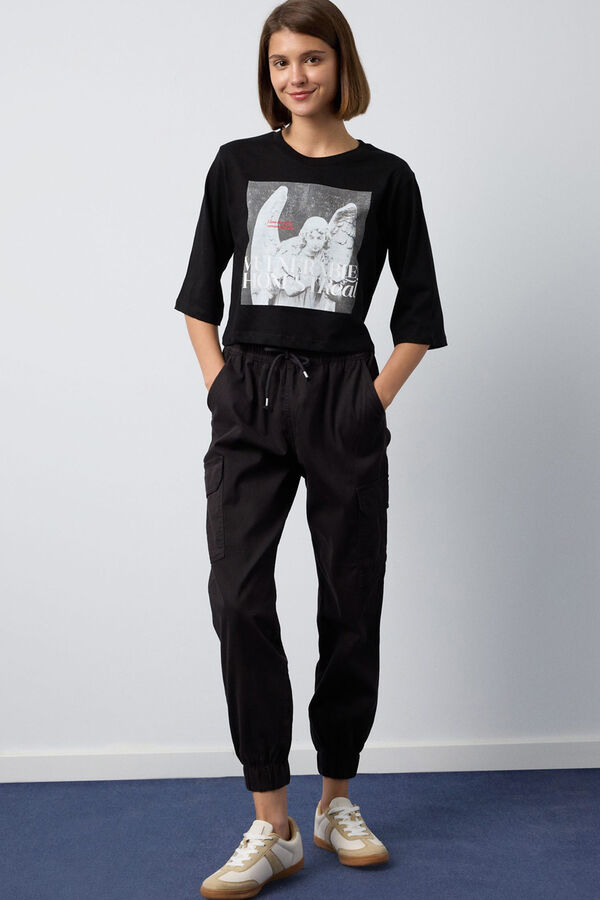 Inside Cargo Jogger Trouser Crna