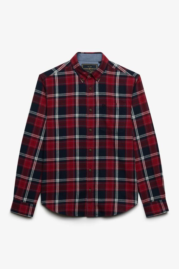 Superdry Plaid long sleeve shirt blue
