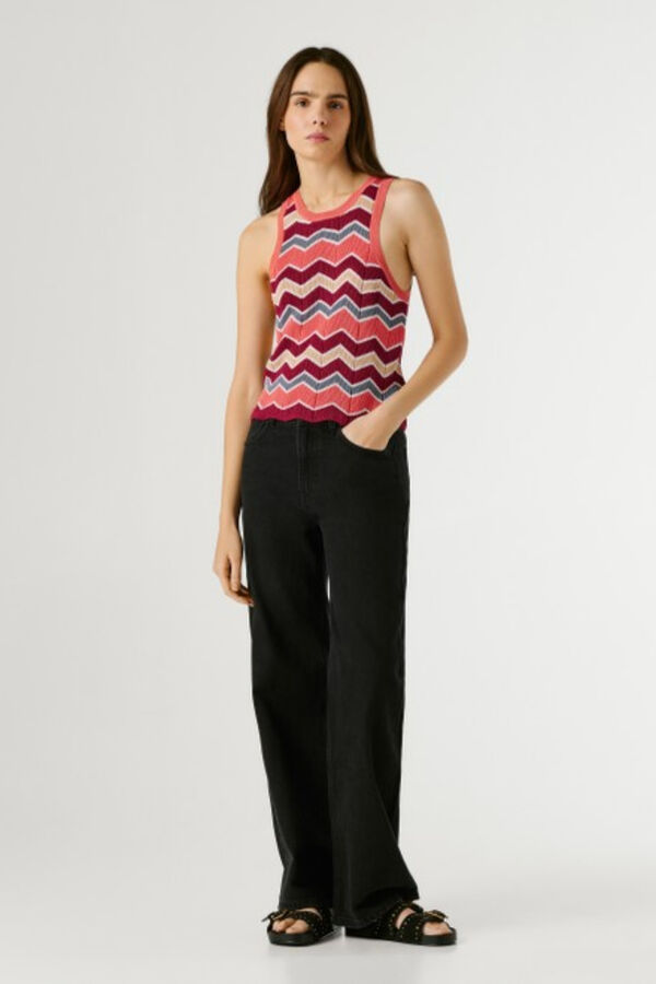 Pepe Jeans Round neck short sleeve T-shirt red