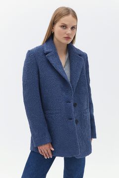 Oxxo Faux shearling blazer style coat