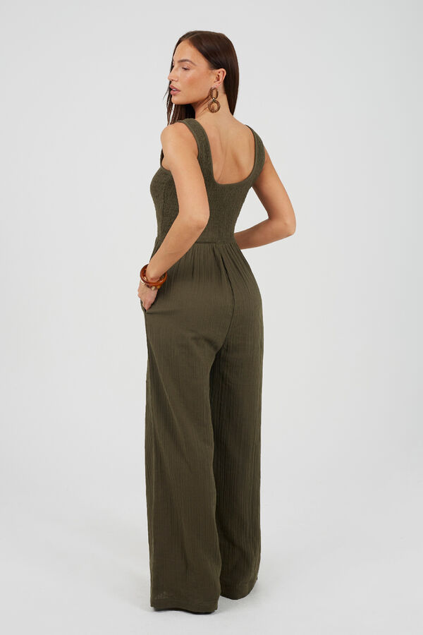 Brave Soul Long strappy jumpsuit printed
