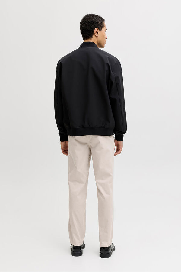 Jack & Jones Pantal&oacute;n chino regular tiro medio gris