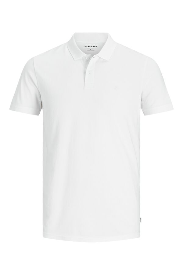 Jack & Jones Polo piqu&eacute; slim blanco