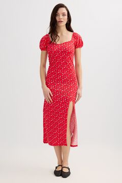 Inside Midi-Kleid kurz&auml;rmelig