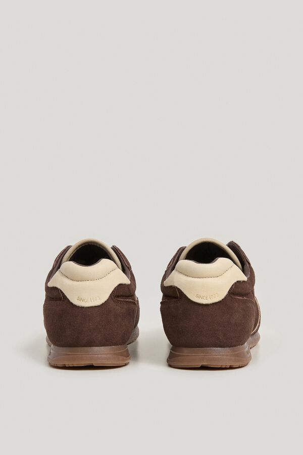 Pepe Jeans Leather sneakers brown