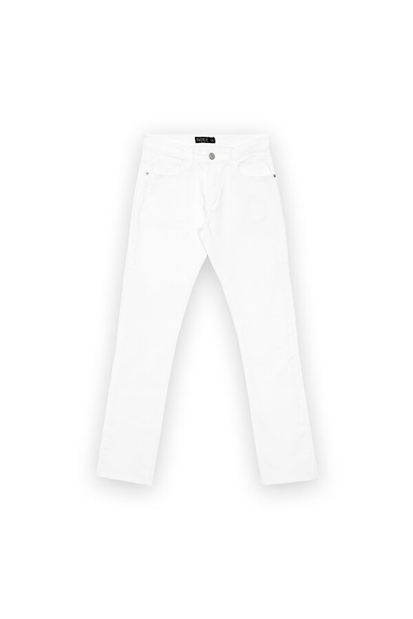 Springfield Farbige Jeans blanco