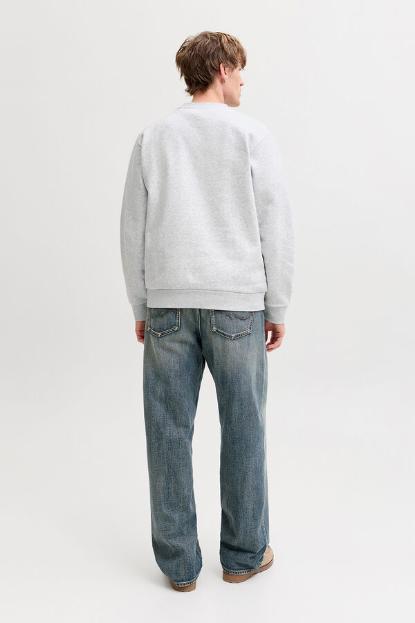 Jack & Jones Sudadera cuello redondo felpa blanco