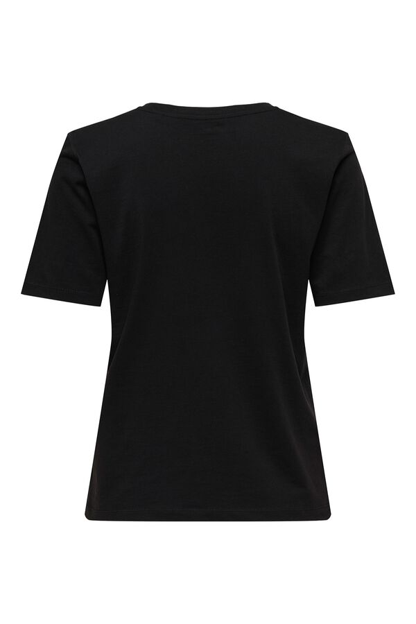 Only T-shirt de manga curta preto
